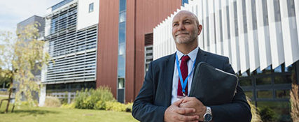 Admin Outside Building